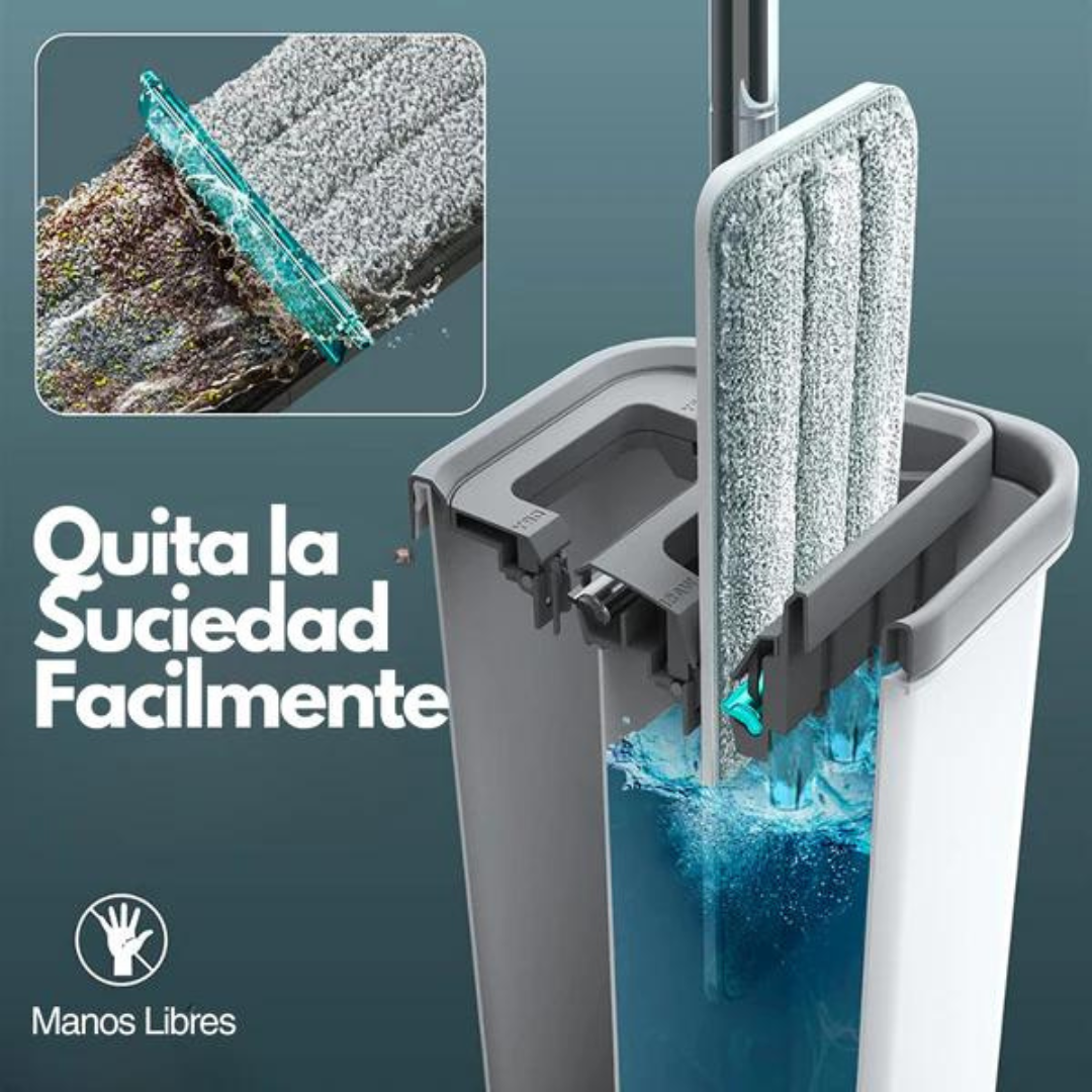 Trapeador 360 Grados - Escurridor Manos Libres