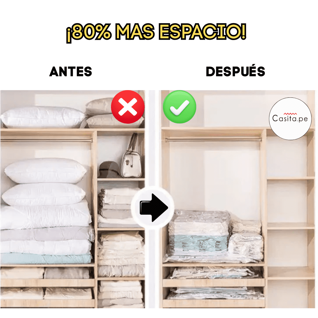 🎁¡Super Pack! 5 Bolsas al Vacío + Extractor de Aire "DE REGALO" 🎉