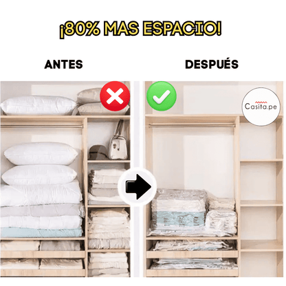 🎁¡Super Pack! 5 Bolsas al Vacío + Extractor de Aire "DE REGALO" 🎉