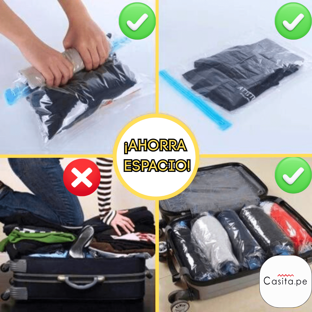 🎁¡Super Pack! 5 Bolsas al Vacío + Extractor de Aire "DE REGALO" 🎉
