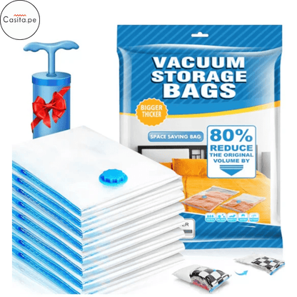 🎁¡Super Pack! 5 Bolsas al Vacío + Extractor de Aire "DE REGALO" 🎉