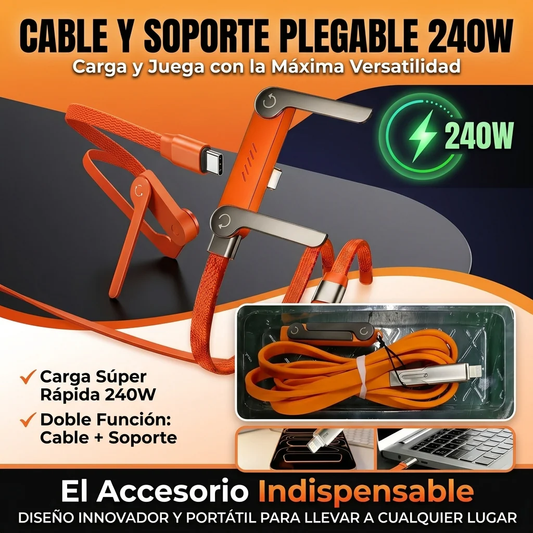 Cable y Soporte Plegable 240W